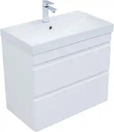 Тумба под раковину Aquanet Слим 80 белый сатин, 346049