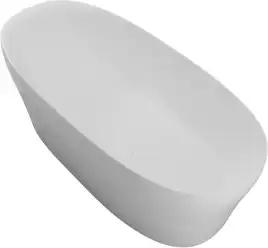 Ванна из искусственного камня Allen Brau 180x80 Solid Stone Krion Neo XL 2.35002.21, белая матовая