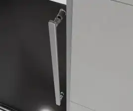 Душевая дверь Vincea Arno 120 VPS-1A120CLB, раздвижная, профиль черный, стекло прозрачное