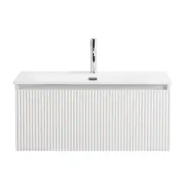 Тумба под раковину BelBagno UNO-800-1C-SO-BO подвесная, Bianco Opaco