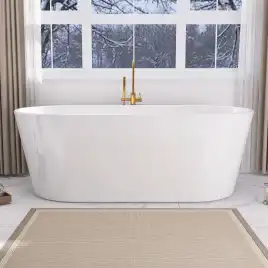 Акриловая ванна Abber 170х80 AB9209, отдельностоящая, Белая глянцевая