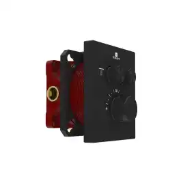 Смеситель для душа Vincea VSCV-321T-MMB встраиваемый  двухфункциональный, термостатический, черный