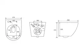 Подвесной унитаз ABBER Bequem AC1100MW белый матовый, безободковый, с сиденьем микролифт