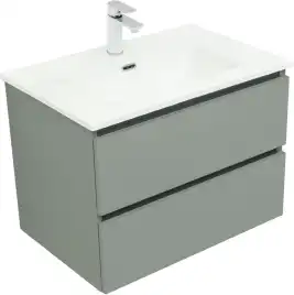 Тумба под раковину Aquanet Вега 2.0 70 мисти грин, подвесная, 337960