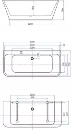 Акриловая ванна Aquanet Family Perfect 170x75 13775 Gloss Finish 260050