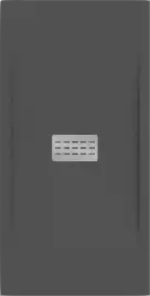 Душевой поддон Good Door Flow 100х80 из искусственного камня, Черный ЛП00123