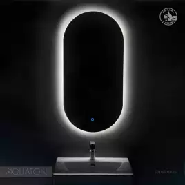 Зеркало Aquaton Альто 60х110 1A256502A1010 с подстветкой, сенсорный выключатель с функцией диммера, Серебро