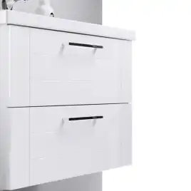 Тумба с раковиной подвесная Aqwella Manchester 100 см, MAN01102, цвет Белый