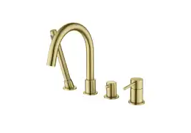 Смеситель на борт ванны Aquatek Европа AQ1348BG, Золото матовое