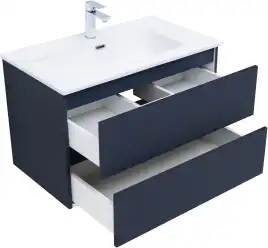 Тумба под раковину Aquanet Вега 2.0 80 маренго, подвесная, 337949