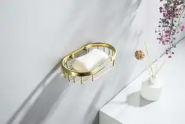 Мыльница для ванной Aquatek AQ4956BG, Золото матовое