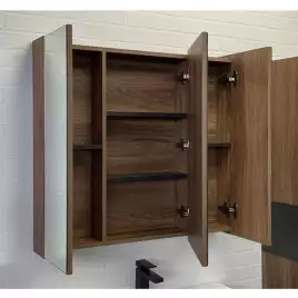 Зеркало-шкаф Comforty Соло 90 Дуб темно-коричневый, 00-00010980