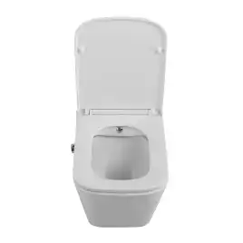 Подвесной унитаз BelBagno DUE BB3103CHR-BS/SC с сиденьем микролифт, функцией биде и смесителем, белый