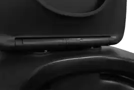 Унитаз-компакт Azario Black King AZ-8303-D напольный, безободковый, в комплекте с бачком и сиденьем микролифт, Черный матовый