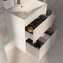 Тумба с раковиной AVS Гармония 50 SL белая, K821-07SL-500WG-217-500WG