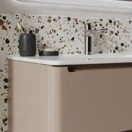 Тумба с раковиной IDDIS Edifice 80, подвесная, Капучино, EDI80C0i95K