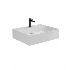 Раковина KERAMA MARAZZI LOGICA мебельная, с одним отверстием, 60 см, белая глянцевая, LO.wb.60.1
