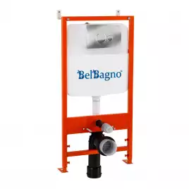 Инсталляция для подвесного унитаза BelBagno BB026 с кнопкой смыва BB081CR