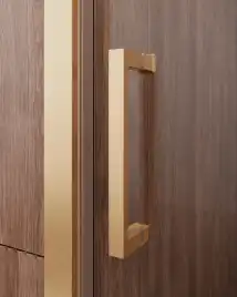 Душевая дверь CEZARES MOLVENO-BF-1-150-C-BORO-IV стекло Прозрачное, профиль Брашированное золото