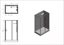 Душевая кабина Aquanet Passion EVO 120x80 L White