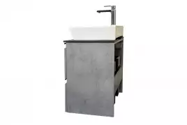 Тумба с умывальником Comforty Эдинбург 60-2 Бетон светлый, 00-00005700