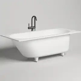 Ванна Salini ORNELLA 170х80 102324M из материала S-Stone, Белая матовая