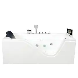 Акриловая ванна Gemy G9055 O R 181х90 с гидромассажем, правая