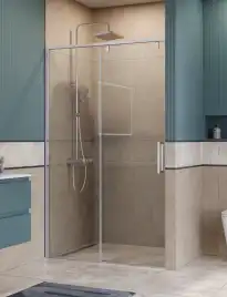 Душевая дверь BelBagno SOFT_CLOSE-1-BF-1-120-C-Cr стекло прозрачное, профиль Хром
