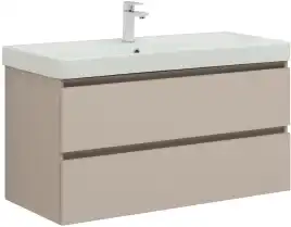 Тумба под раковину Aquanet Вега 2.0 100 бежевый, подвесная, 337939