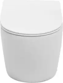 Унитаз подвесной Aquanet Rimless Cetus-W BL-102N-WHT с сиденьем микролифт, белый