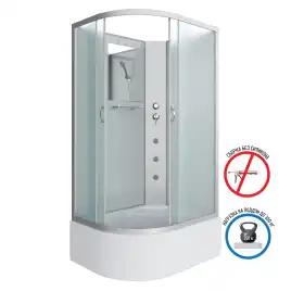 Душевая кабина Niagara Classic 120х80х200 NG-2310-14RBKG высокий поддон, с гидромассажем, 23101424RBKG