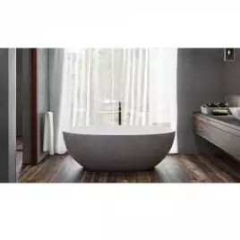 Ванна из искусственного камня WHITECROSS 170x87 Diamond, Белая глянецевая 0201.170087.100