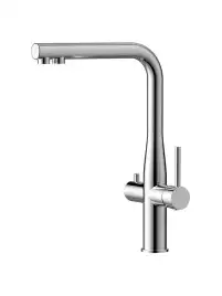 Смеситель для кухни AVS PureRiver 811-160-CR, Г-образный излив, хром