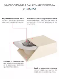 Акриловая ванна Marka One Convey 150x75 Асимметричная белая Левая 01кон1575л