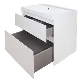 Тумба с раковиной Azario Velluto 60 CS00088601, подвесная, Белая матовая