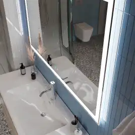 Зеркало BelBagno SPC-GRT 120х80 SPC-GRT-1200-800-LED-TCH-SND с подстветкой, сенсорный выключатель, голосовым управлением и подогревом