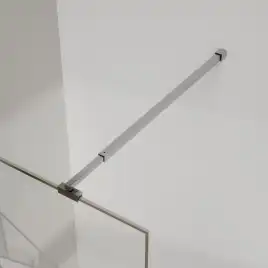 Душевая перегородка Azario Walk-in 120 AZ-271-120-CH-CGP прозрачное стекло 8 мм с графическим принтом, профиль Хром