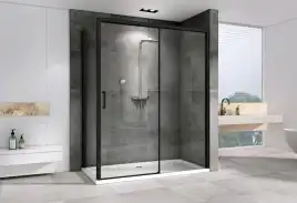 Душевой уголок ABBER Komfort 120х100 см, AG93120B-S102B, профиль черный, стекло прозрачное