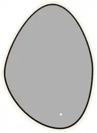 Зеркало Aquanet Контур 700х1000 LED TX ассиметричное, черный, 367647