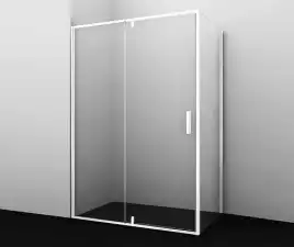 Душевой уголок WasserKRAFT Neime 19P 120х90 19P07 профиль Белый стекло Прозрачное