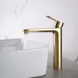 Смеситель для раковины Aquatek Ника AQ1804BG, Золото матовое