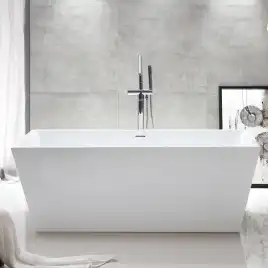 Акриловая ванна Abber 160х80 AB9224-1.6, отдельностоящая, Белая глянцевая