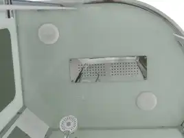 Душевая кабина AvaCan A2812L 120x80 см, низкий поддон, с крышей, левая