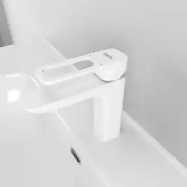 Смеситель для раковины IDDIS Slide SLIWT00i01  цвет, Матовый белый