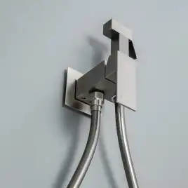 Гигиенический душ со смесителем AVS Cube 811-231-GM, оружейная сталь