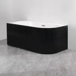 Акриловая ванна Azario LAGO BLANCO BLACK 170х75 AZ-6724-1CLB 17075, асимметричная, левая