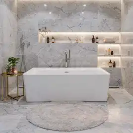 Акриловая ванна Azario Dew 170х80 AZ-8673-1.7, Отдельностоящая