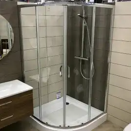 Душевой уголок AVS Раунд 80x80 профиль хром, стекло прозрачное, 803-0022-195-8080-CR-T