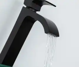 Смеситель для раковины Gappo G1007-86 высокий, Черный матовый