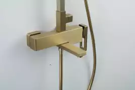 Душевая система Gappo G2417-3  с поворотным изливом, Золото матовое